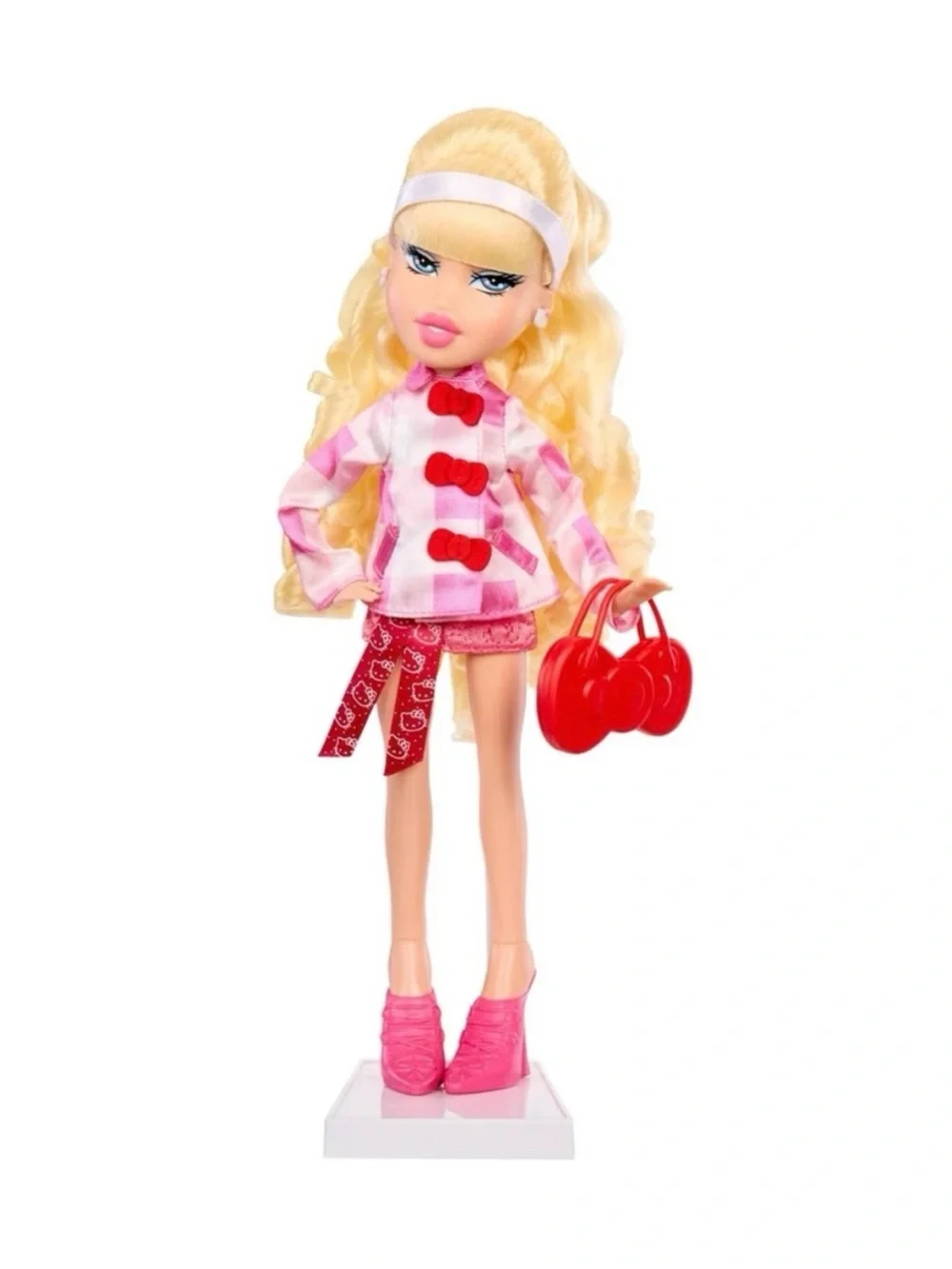 Hello Kitty Bratz Cloe Doll in Pink and Red Outfit